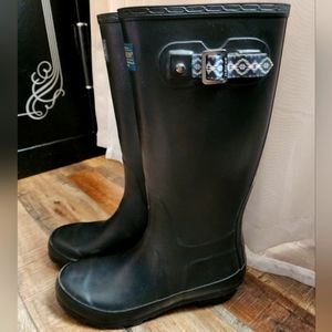 Pendleton black rain boots woman's 7